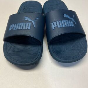 Puma Dark Blue Slide Sandals Size 8